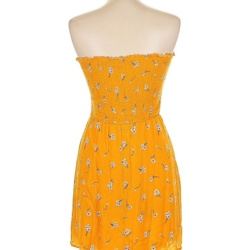 Gypsies & Moondust Yellow Smocked Strapless Sundress Women’s XS - Picture 3 of 13